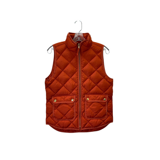 Vest Puffer & Quilted By J. Crew In Orange, Size:S