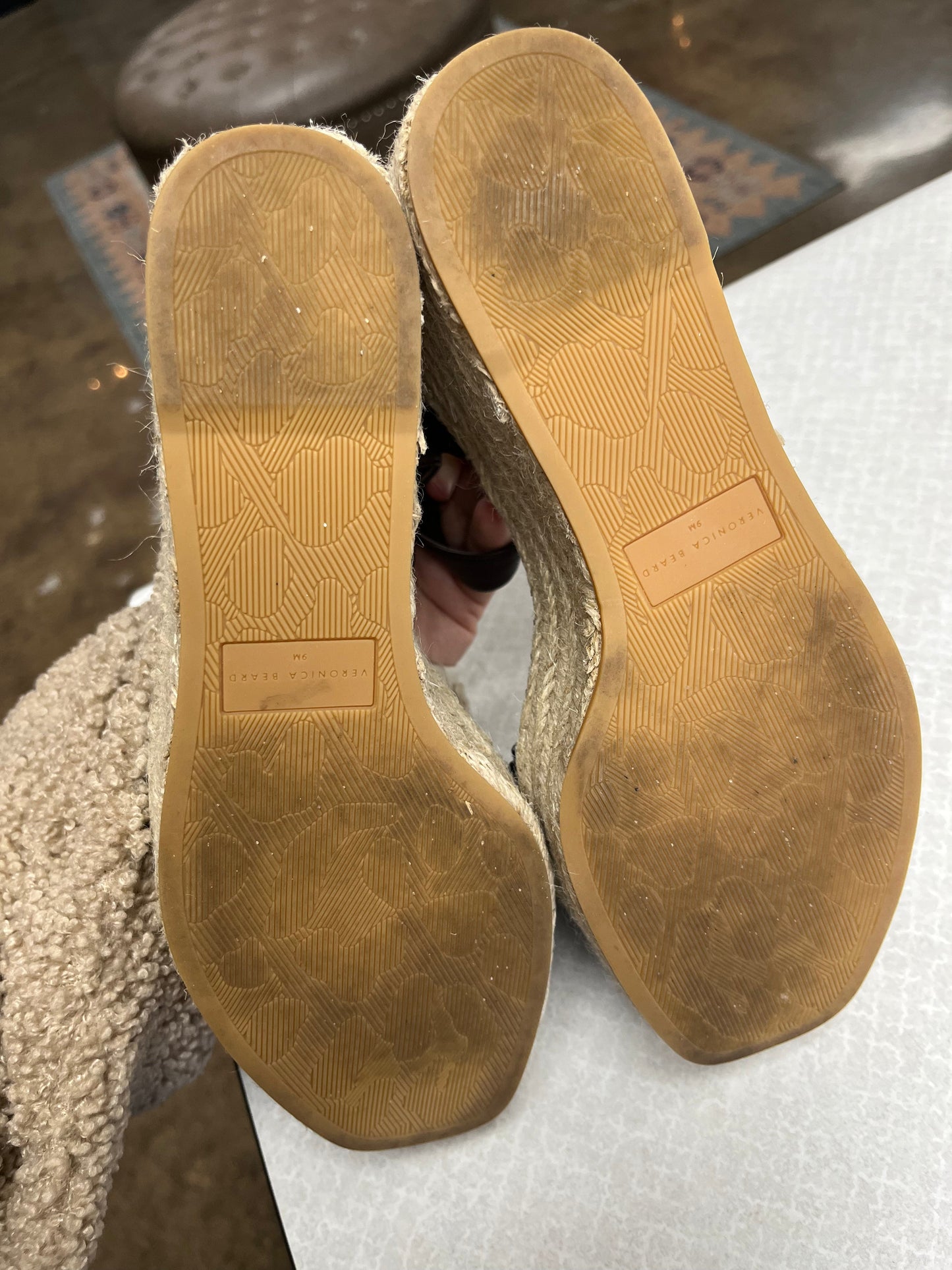 Sandals Heels Wedge By Veronica Beard In Brown, Size:9