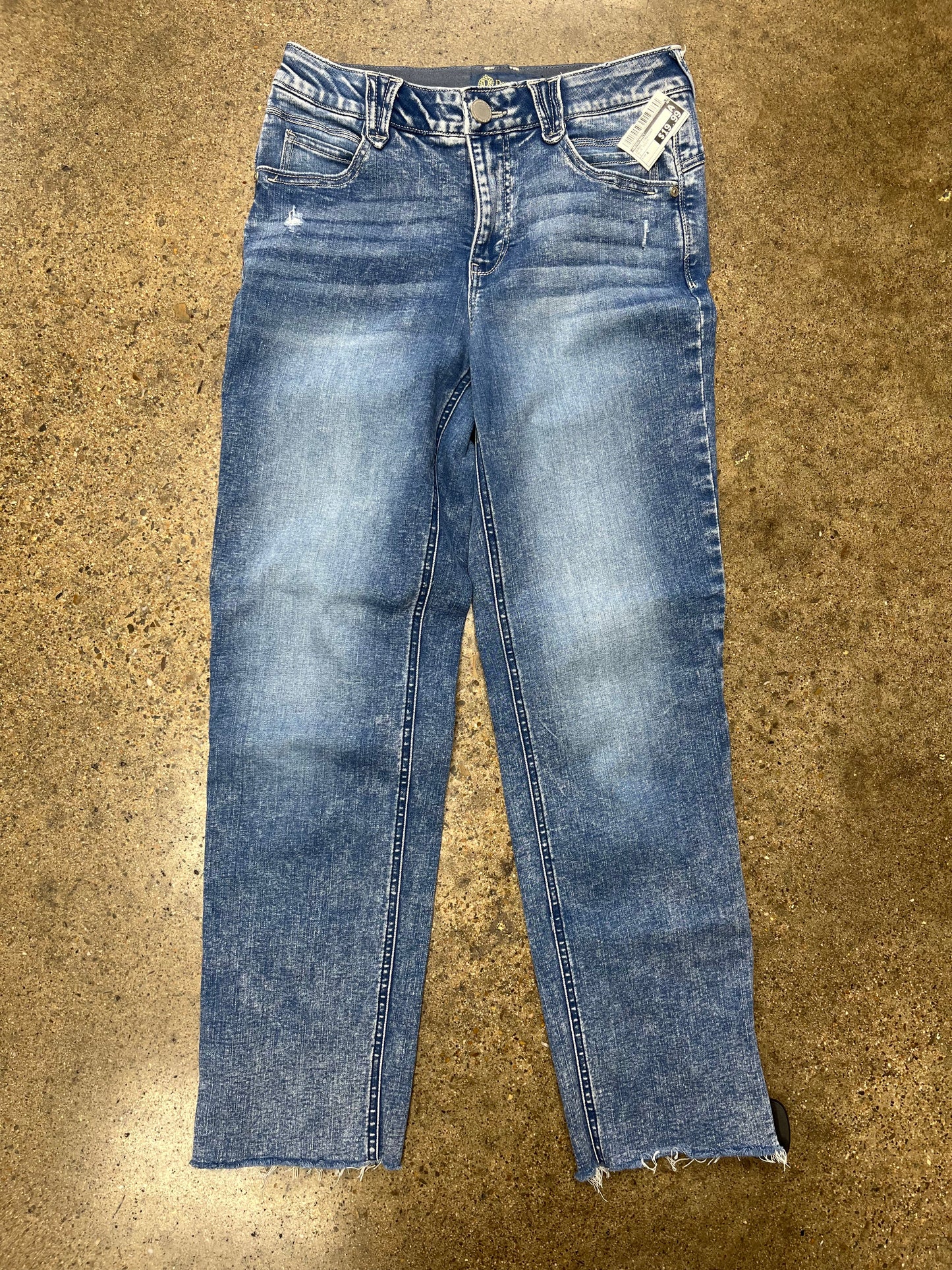 Jeans Straight By Democracy In Blue Denim, Size:4