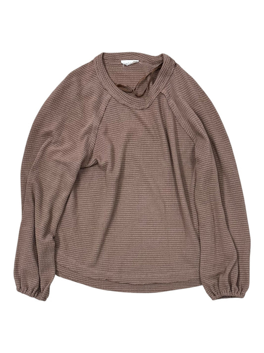 Top Ls By New In In Brown, Size:S