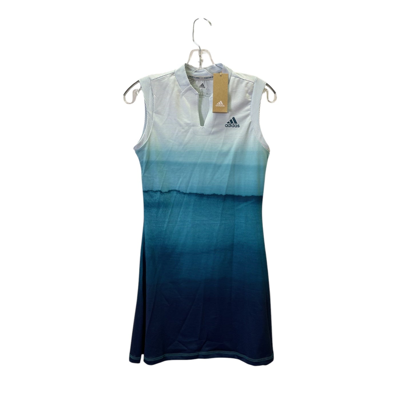 Athletic Dress By Adidas In Teal, Size:S