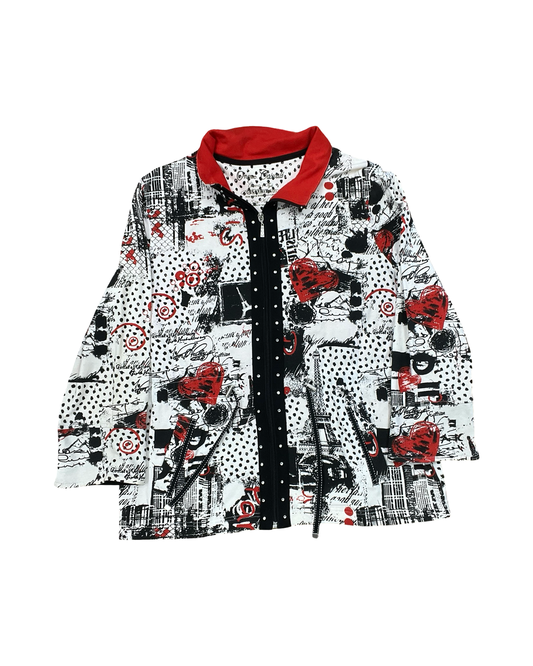 Jacket Other By Clothes Mentor In Black & Red, Size:Xl