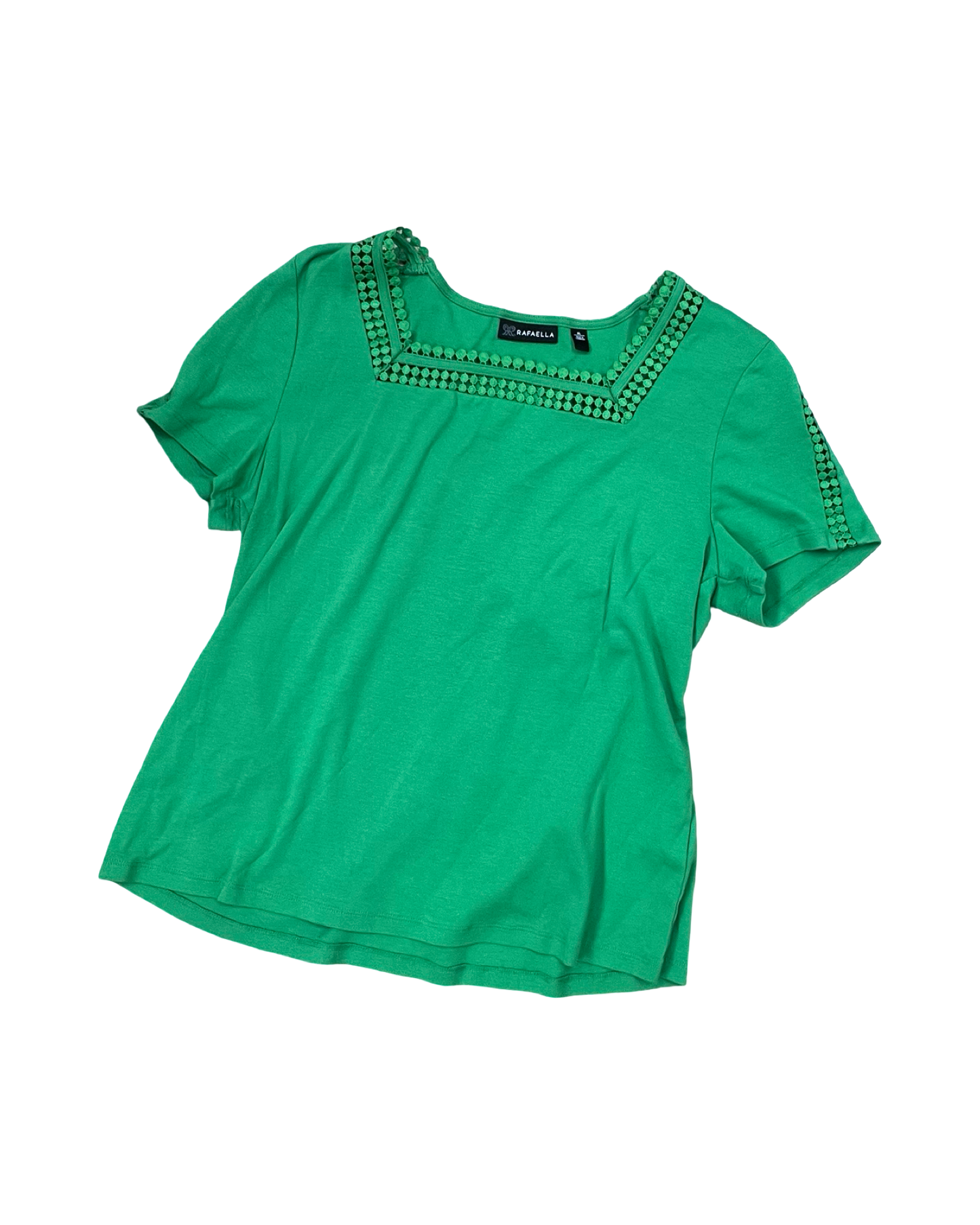 Top Ss By Rafaella In Green, Size:Xl