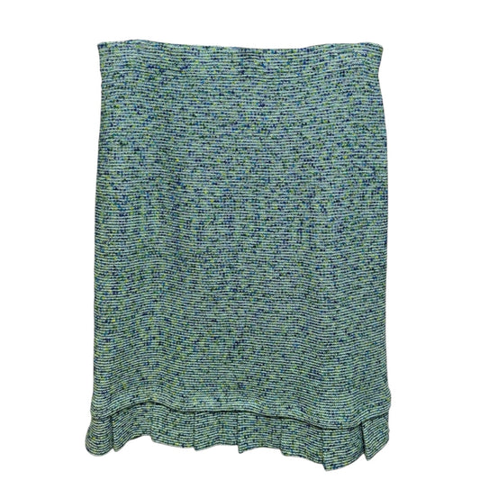 Skirt Luxury Designer By St John Collection In Blue & Green, Size: 6