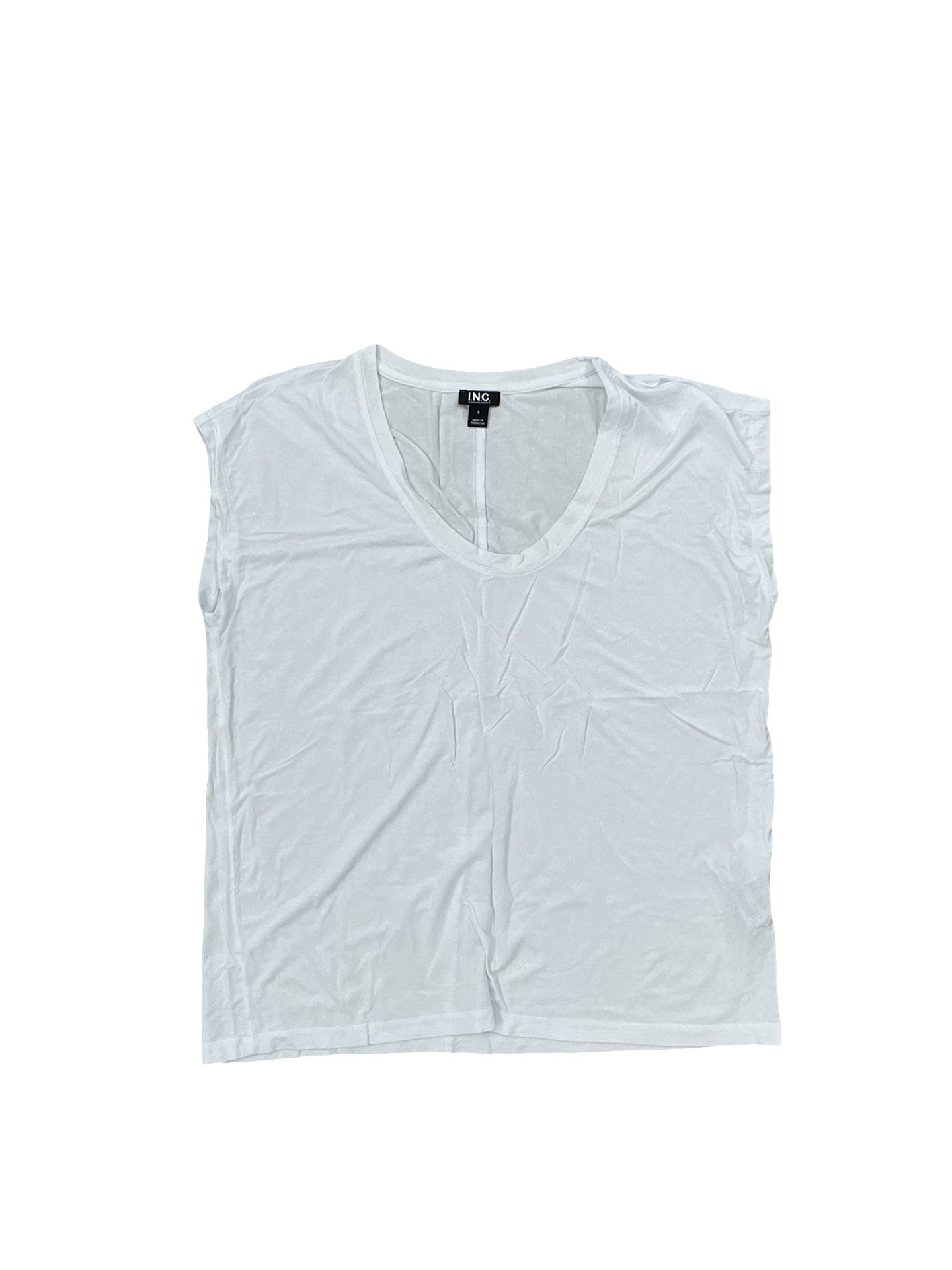 Top Sleeveless By Inc In White, Size:S