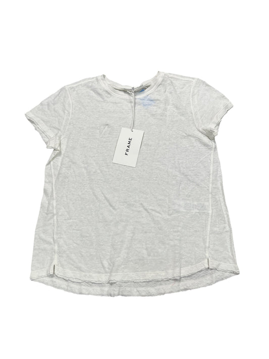 Top Ss Basic By Frame In White, Size:M