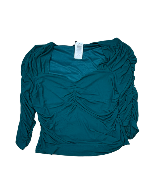 Top 3/4 Sleeve By Torrid In Green, Size:2X