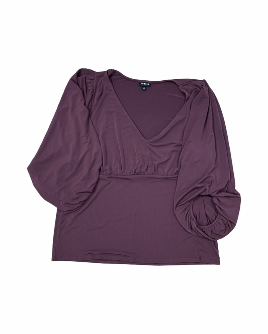 Top 3/4 Sleeve By Torrid In Mauve, Size:2X