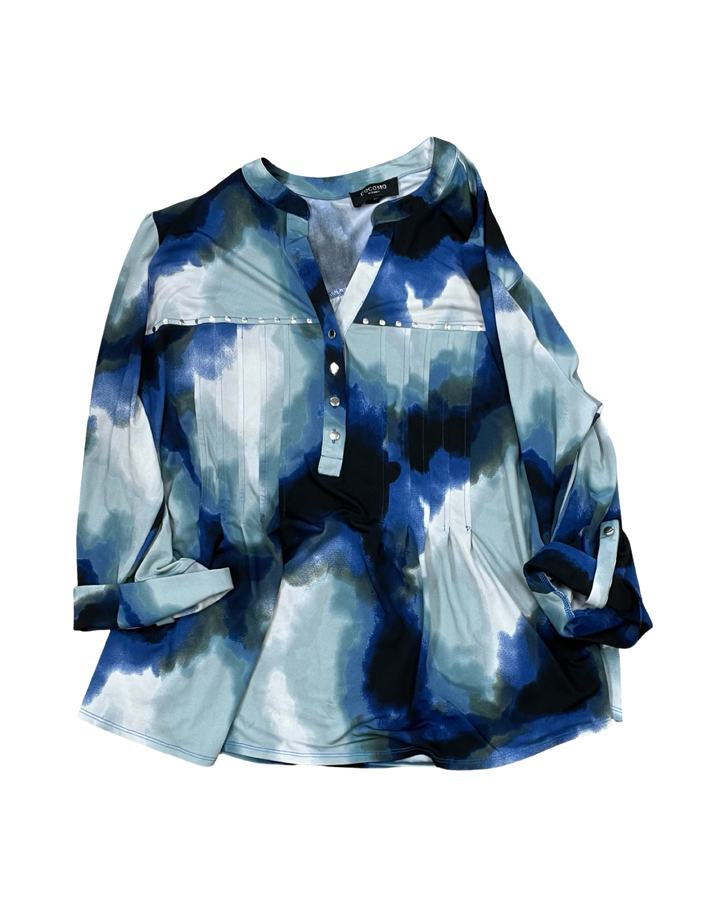 Top Ls By Notations In Purple, Size:2X