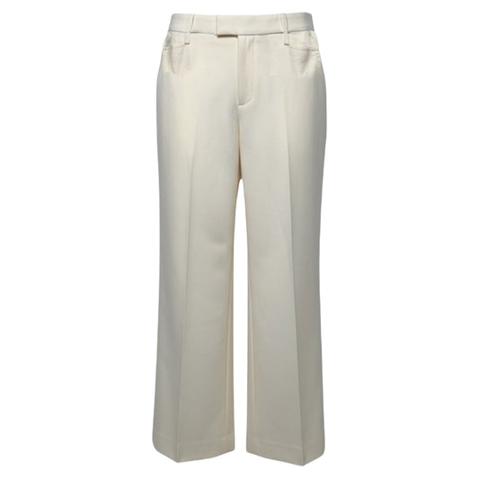 Lido Wide Leg Italian Wool Pants By Banana Republic In Transition Cream White, Size: 6