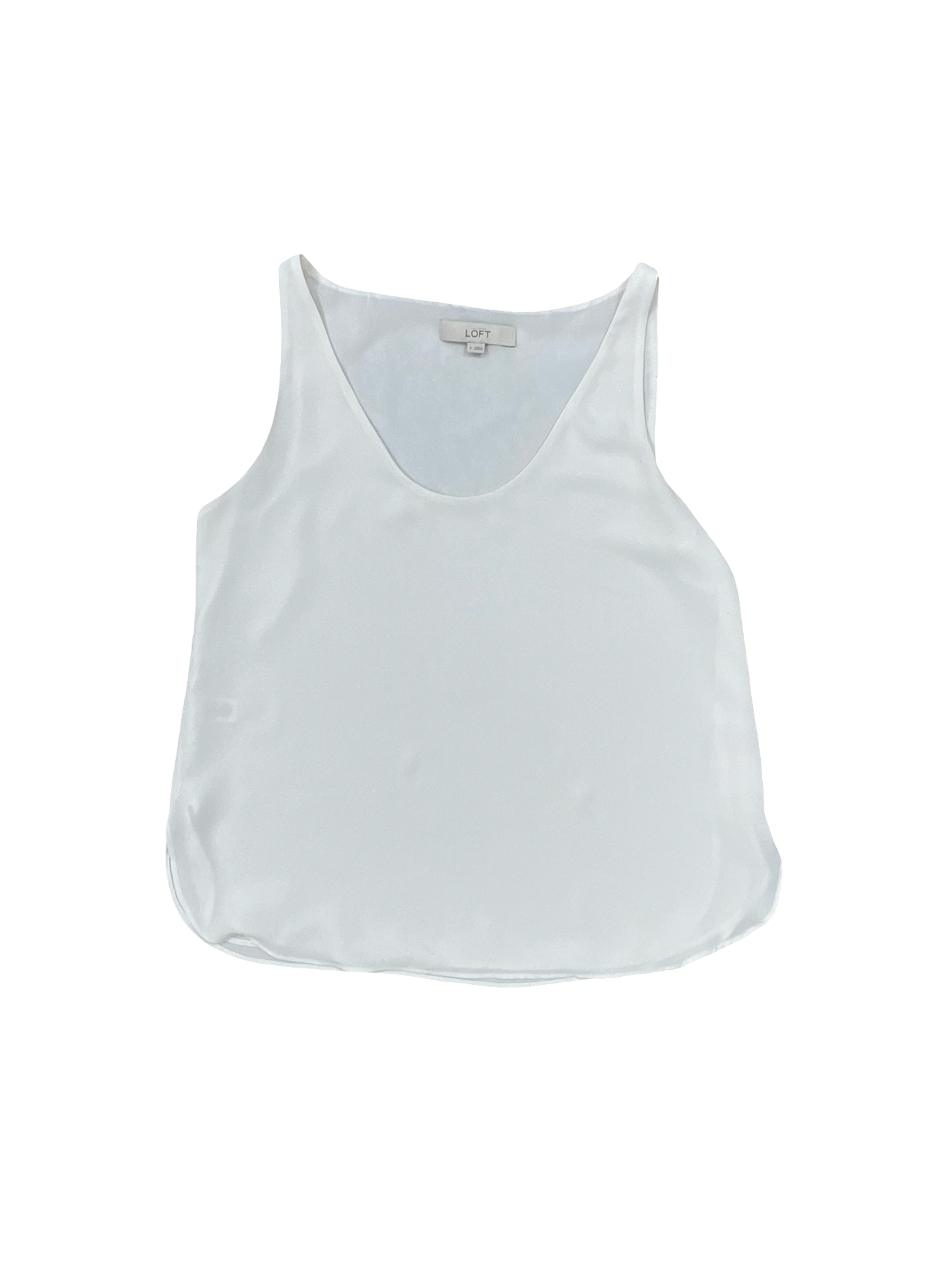 Top Sleeveless By Loft In Cream, Size:S