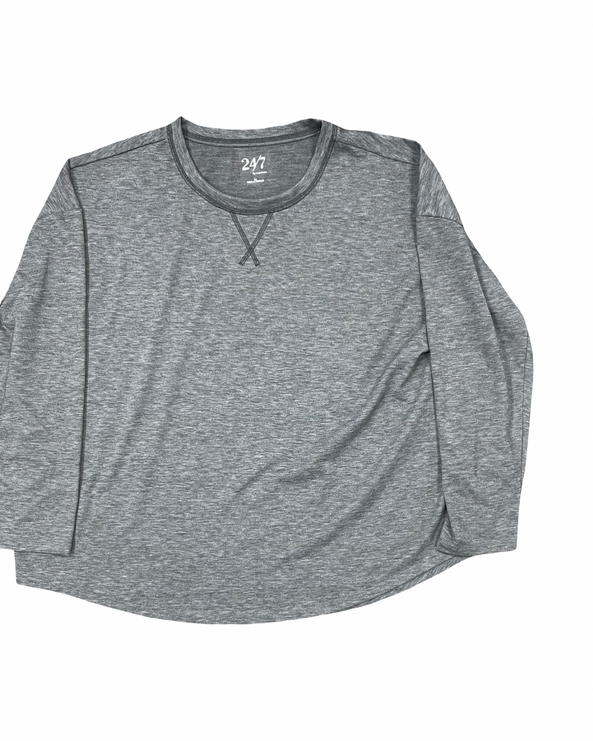 Top Ls Basic By Maurices In Grey, Size:1X