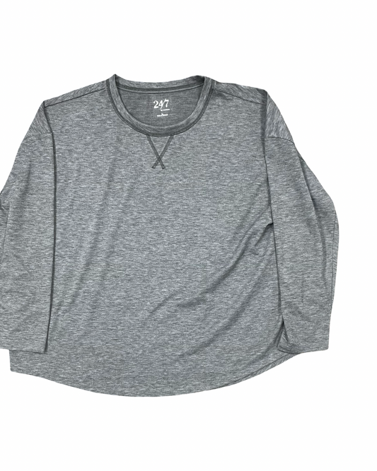 Top Ls Basic By Maurices In Grey, Size:1X