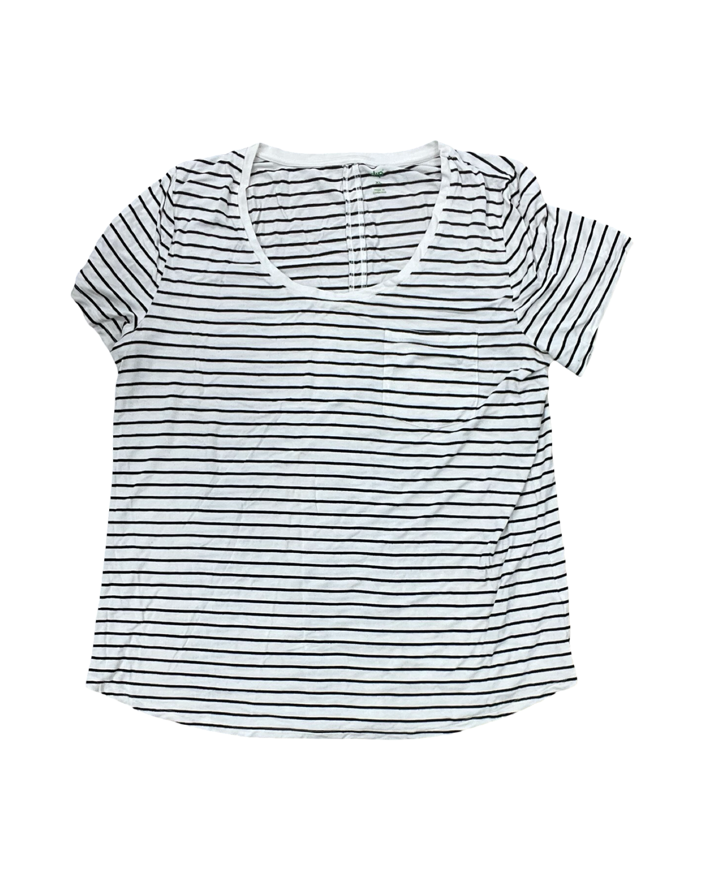 Top Ss By Dip In Black & White, Size:Xl