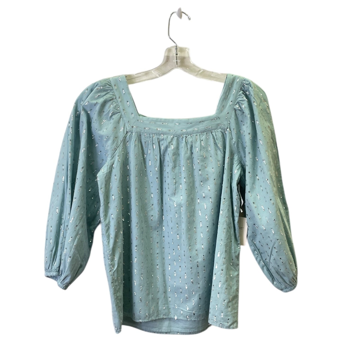 Top 3/4 Sleeve By Lc Lauren Conrad In Blue, Size:S