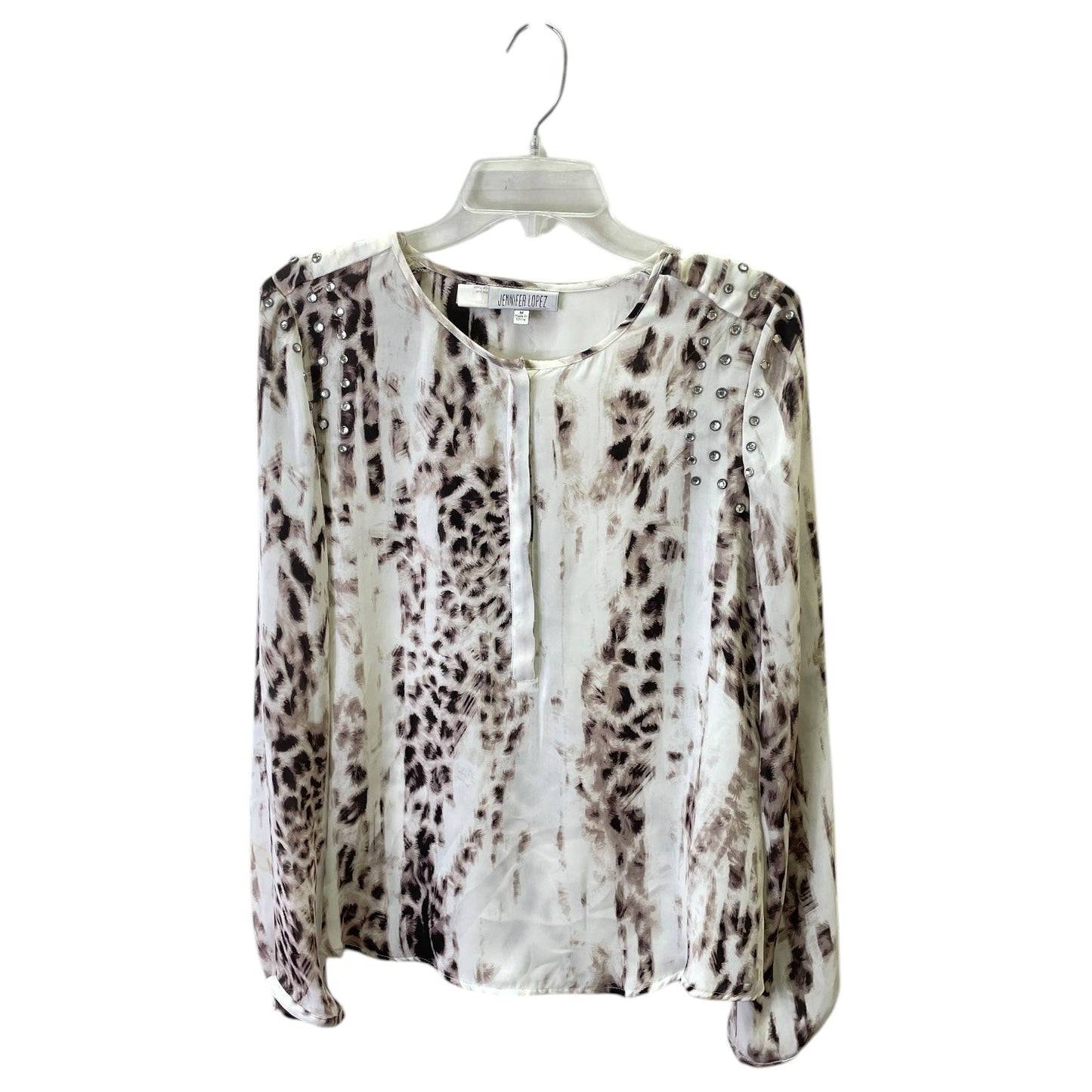 Top Ls By Jennifer Lopez In White, Size:M