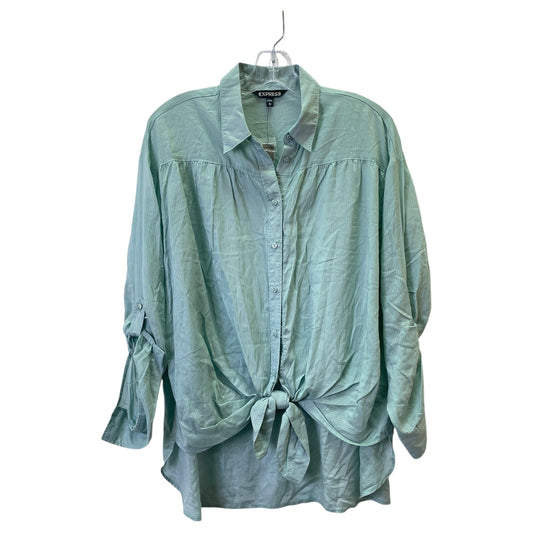 Top Ls By Express In Aqua, Size:M