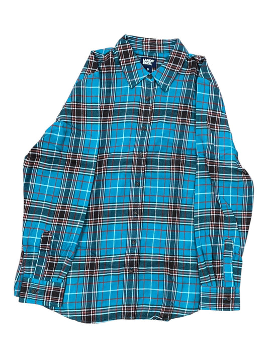Top Ls By Lands End In Blue & Brown, Size:Xl