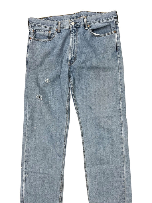 Jeans Wide Leg By Levis In Blue Denim, Size:18