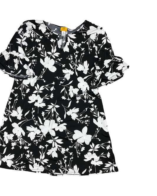 Dress Work By Ruby Rd In Black & White, Size:Xl