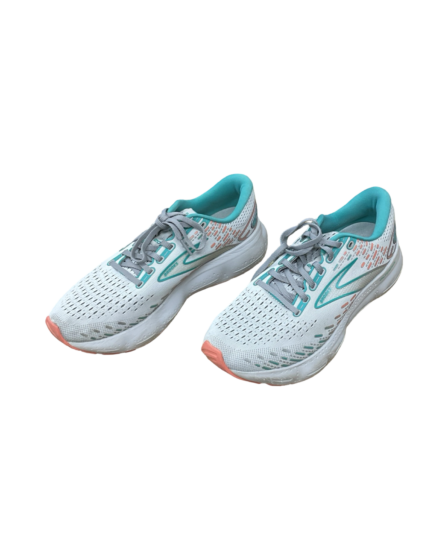 Shoes Athletic By Brooks In Cream & Green, Size:10