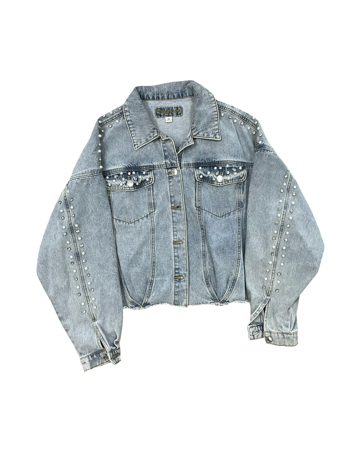 Jacket Denim By Maurices In Blue Denim, Size:M