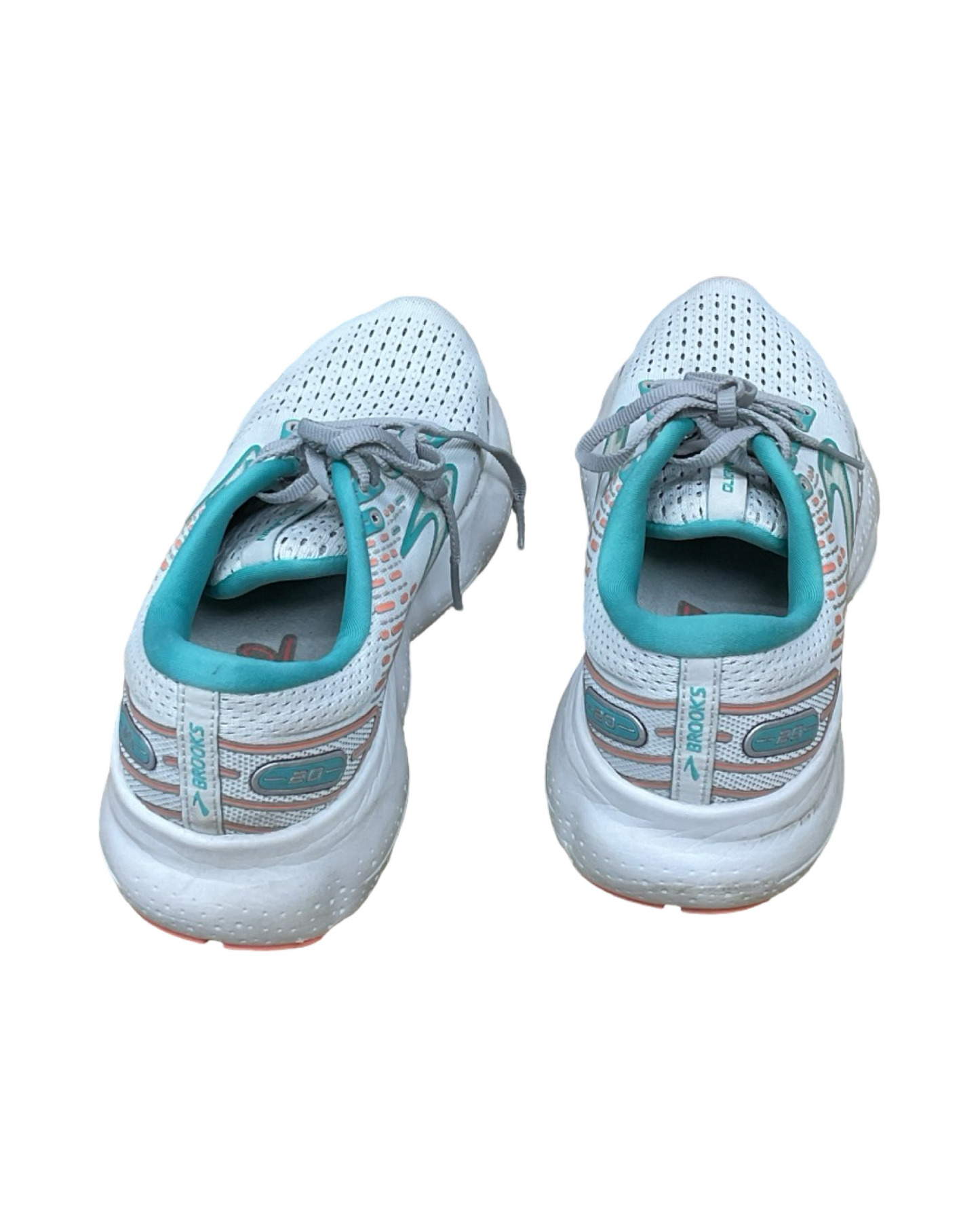 Shoes Athletic By Brooks In Cream & Green, Size:10
