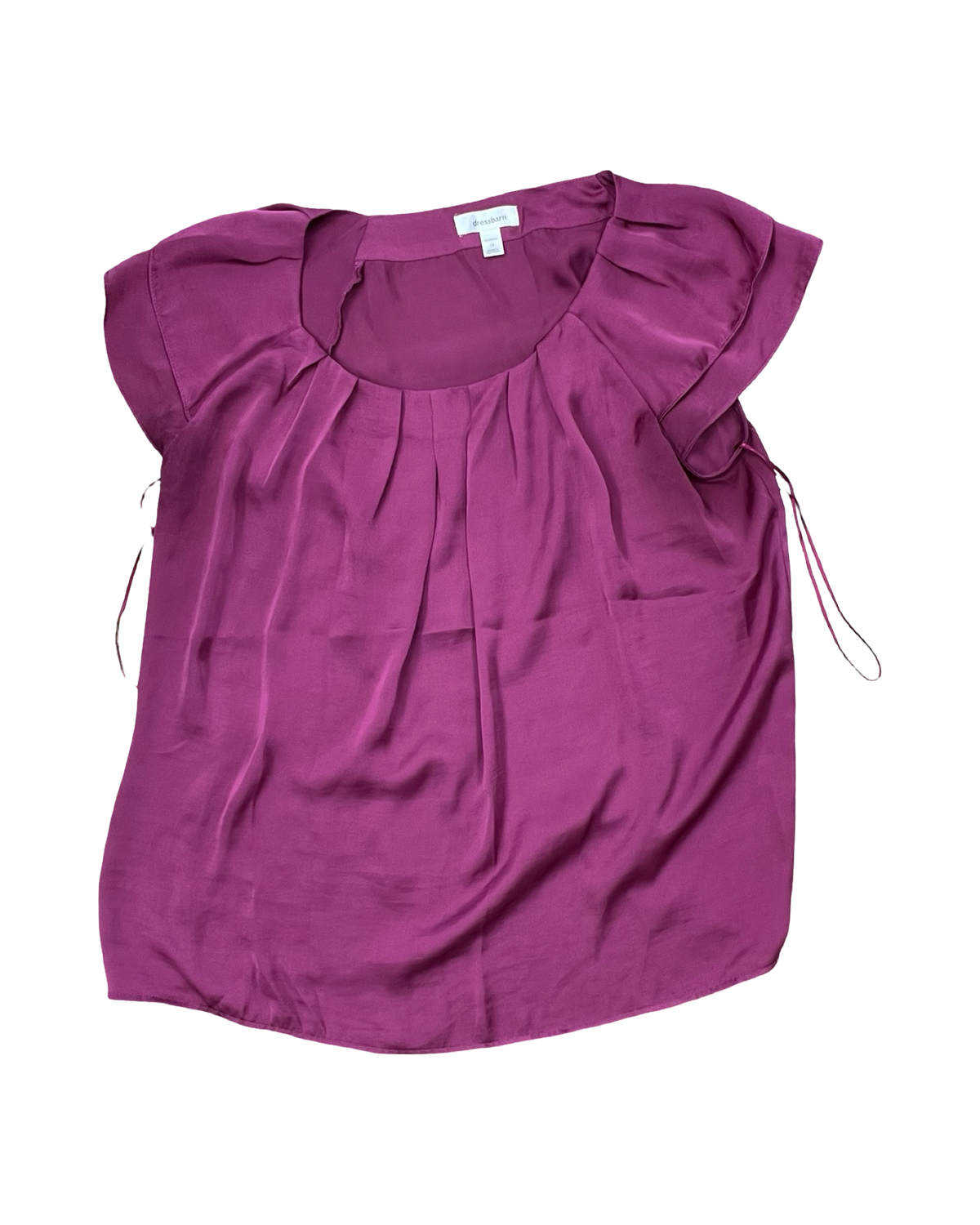 Top Ss By Dressbarn In Maroon, Size:1X