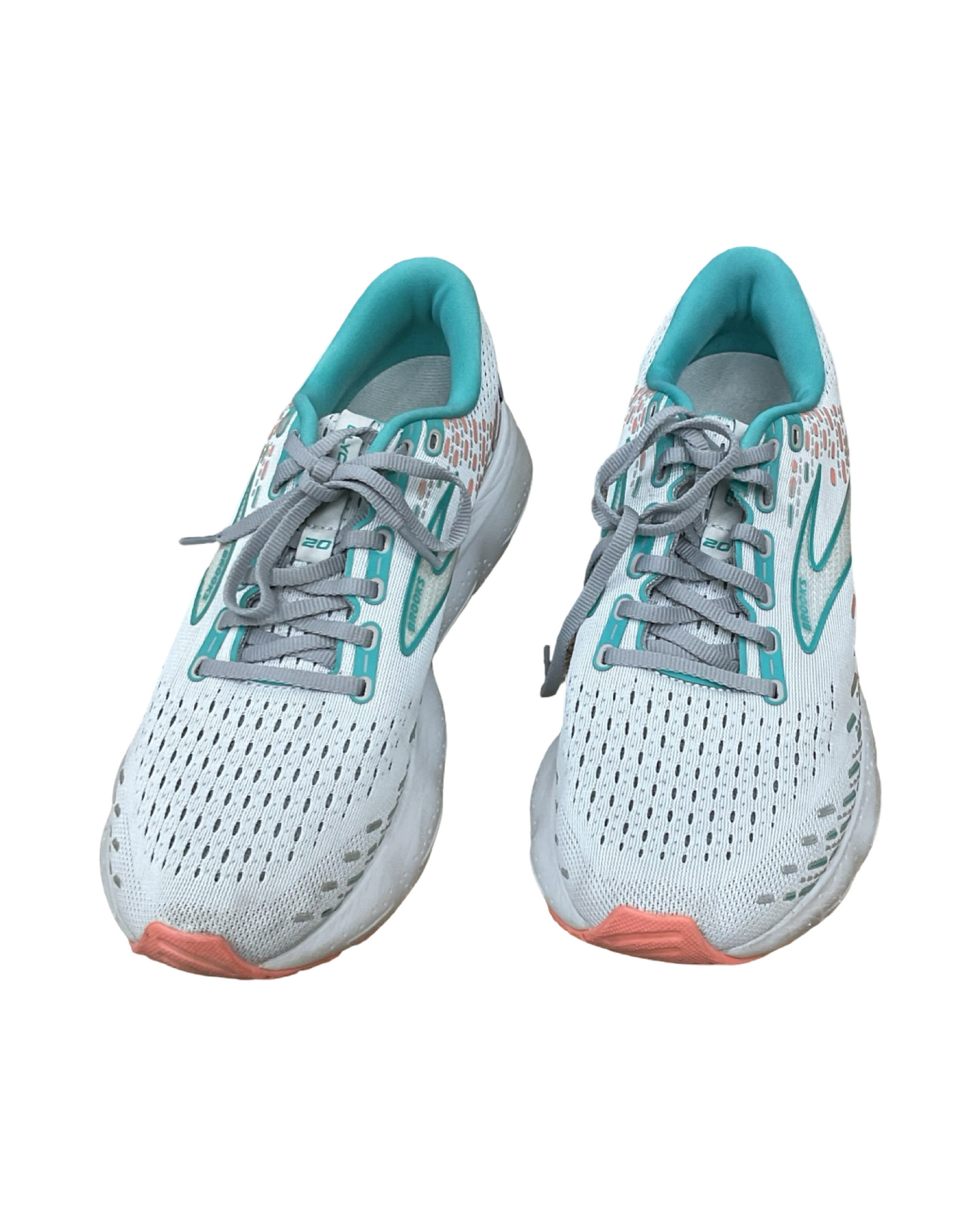 Shoes Athletic By Brooks In Cream & Green, Size:10