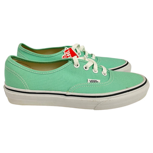 Shoes Sneakers By Vans In Green & White, Size:7