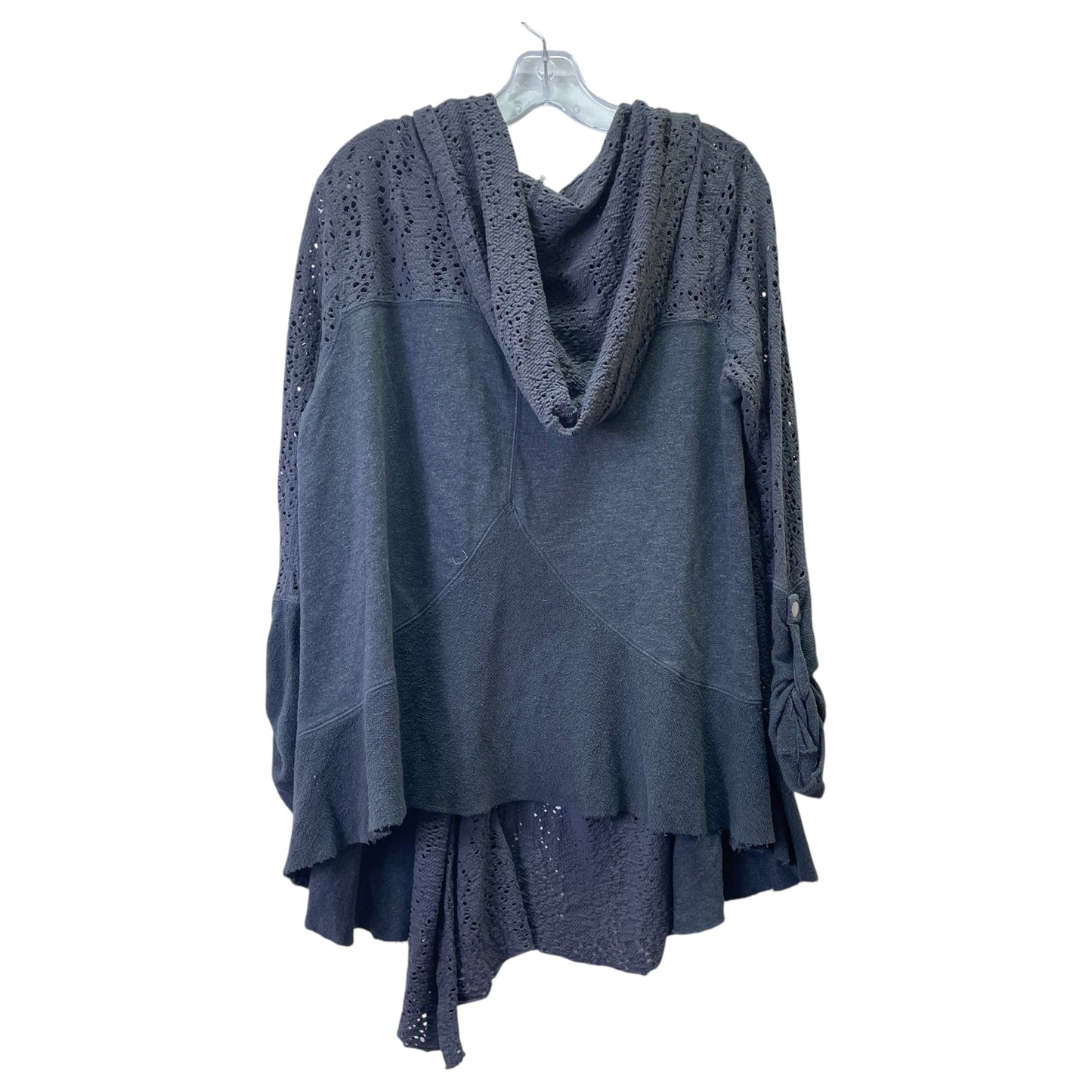 Sweatshirt Hoodie By Free People In Grey, Size:S