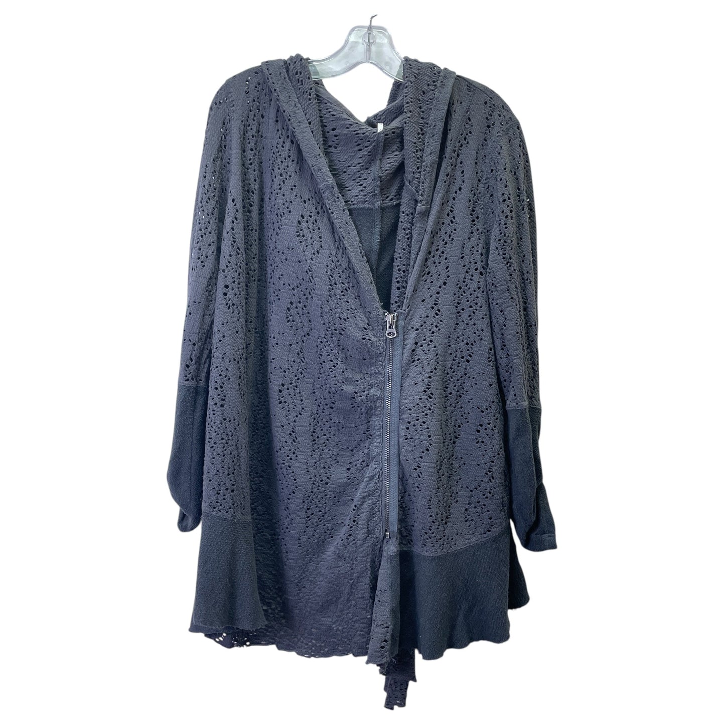 Sweatshirt Hoodie By Free People In Grey, Size:S