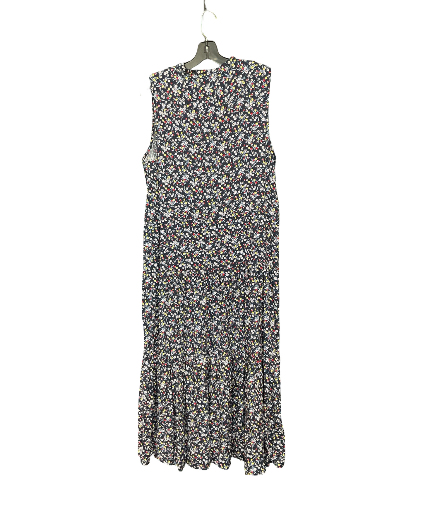 Dress Casual Maxi By Chaps In Navy, Size:L