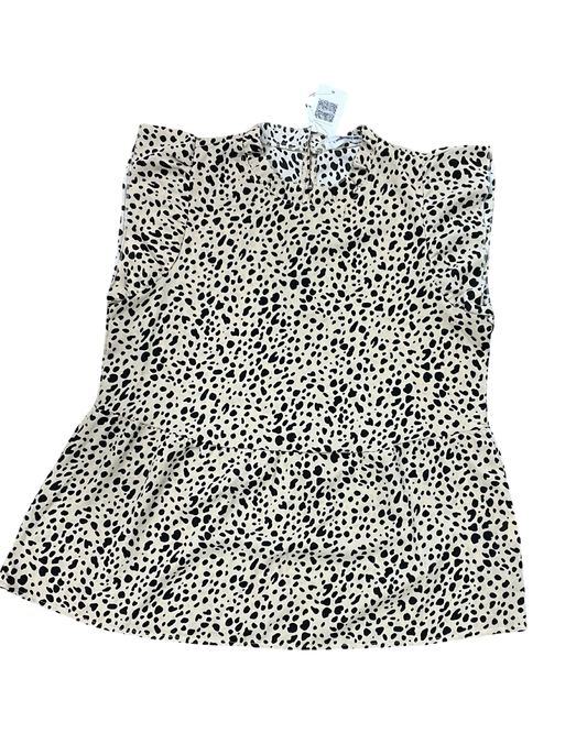 Top Ss By Angashion In Animal Print, Size:L