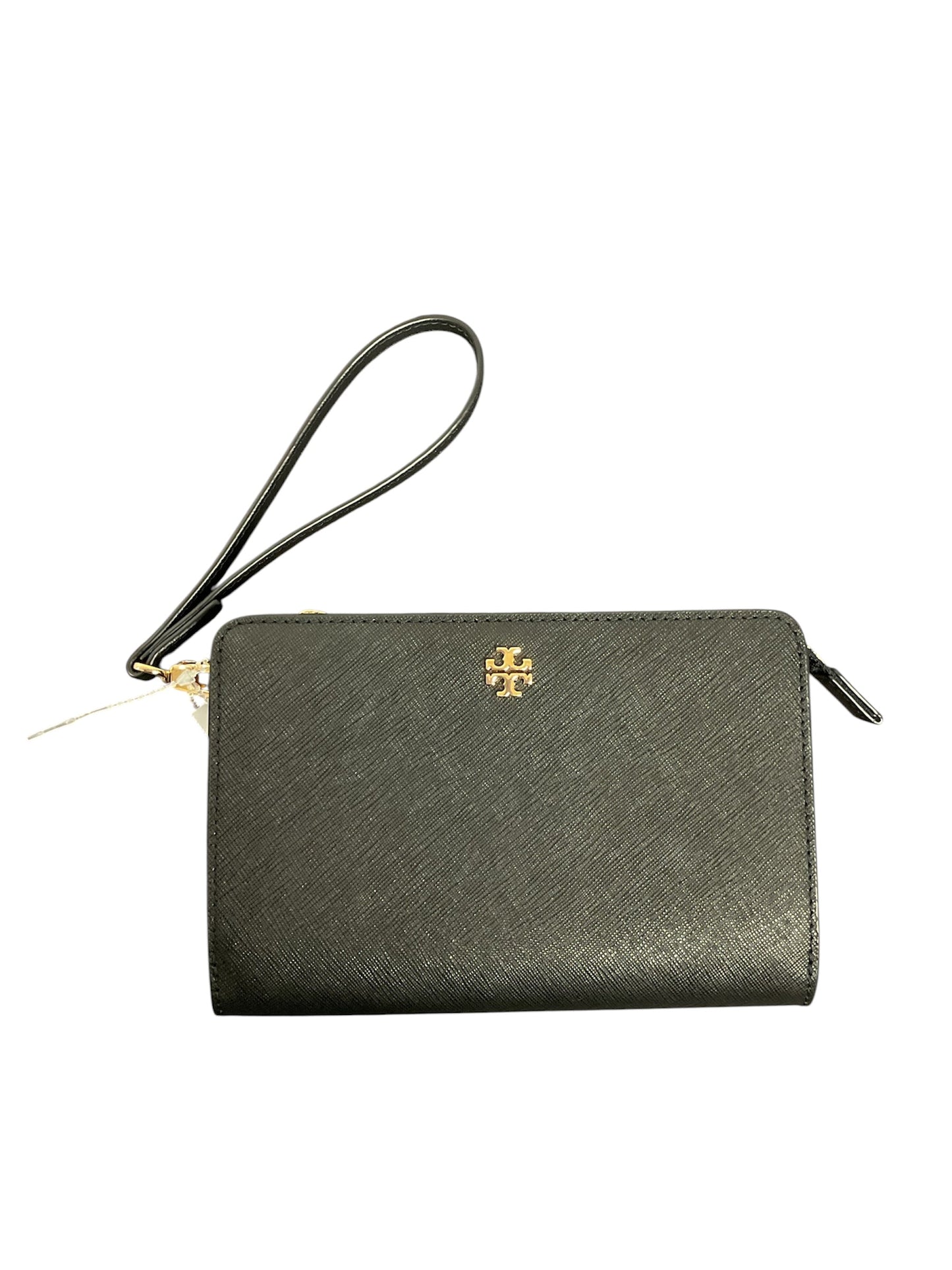Wristlet Designer By Tory Burch In Black & Gold, Size:Medium