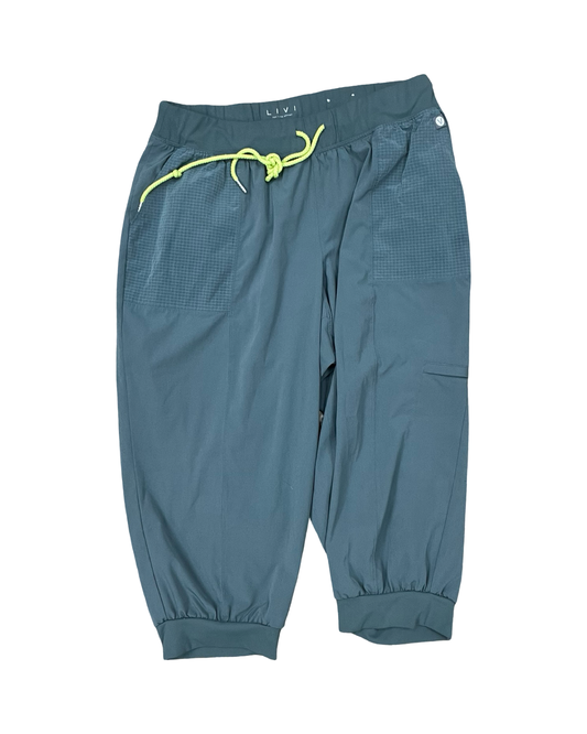 Athletic Capris By Lane Bryant In Green, Size:14