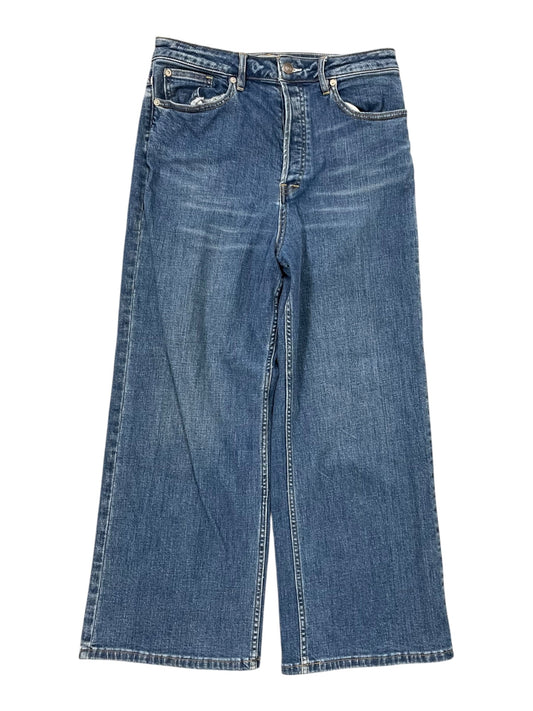 Jeans Wide Leg By Free People In Blue Denim, Size:8