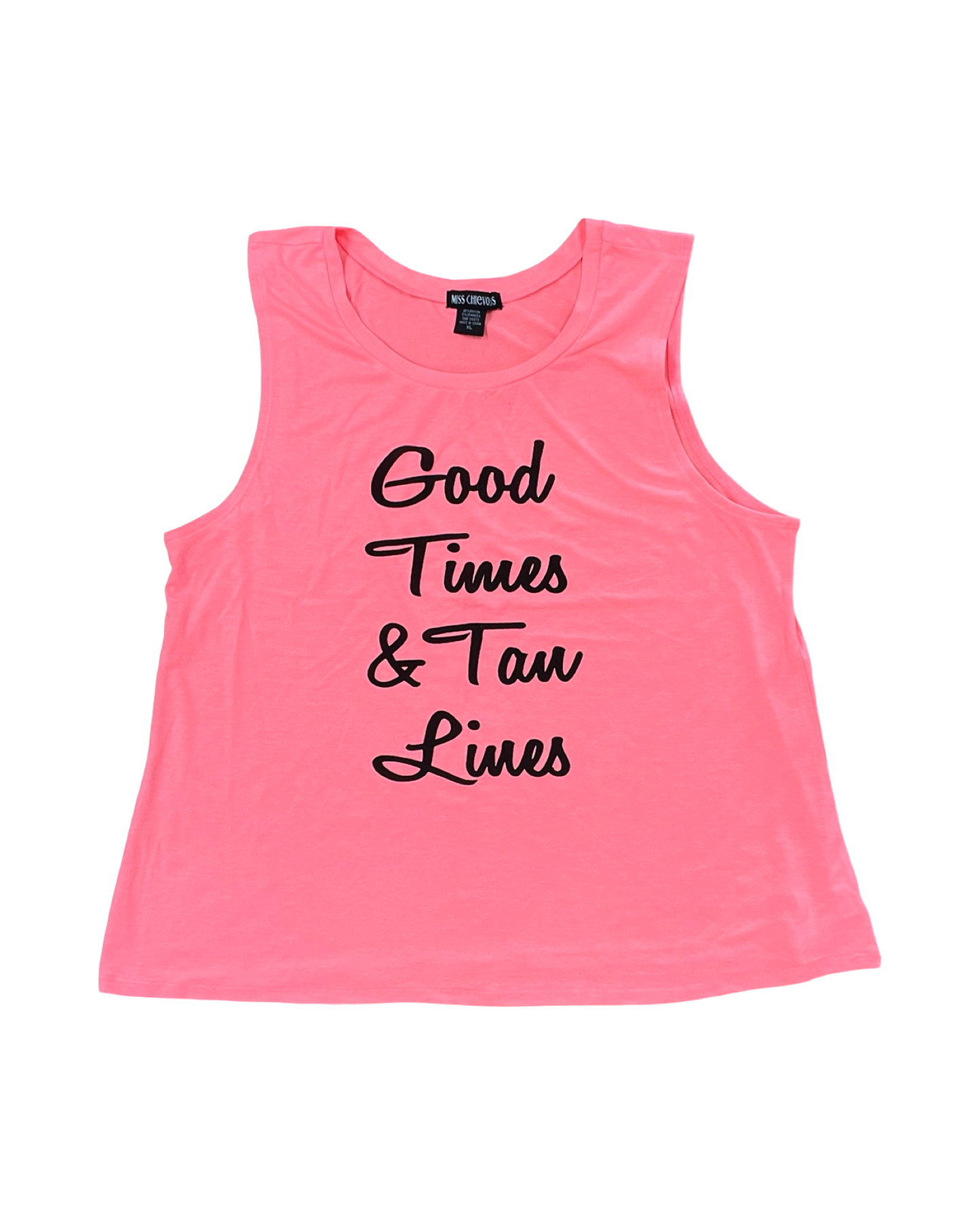 Tank Top By Miss Chievous In Orange, Size:Xl