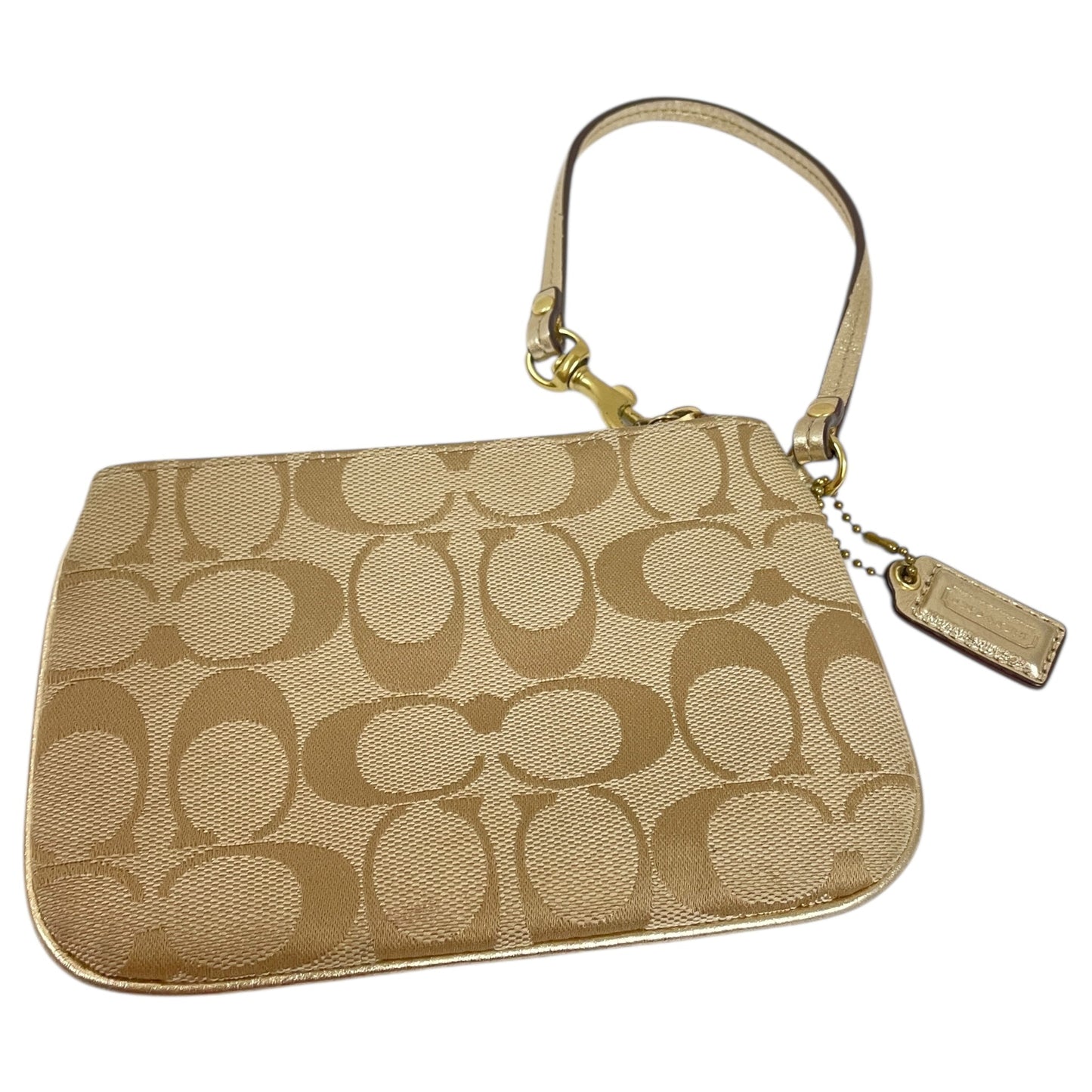 Wristlet Designer By Coach In Tan, Size:Small