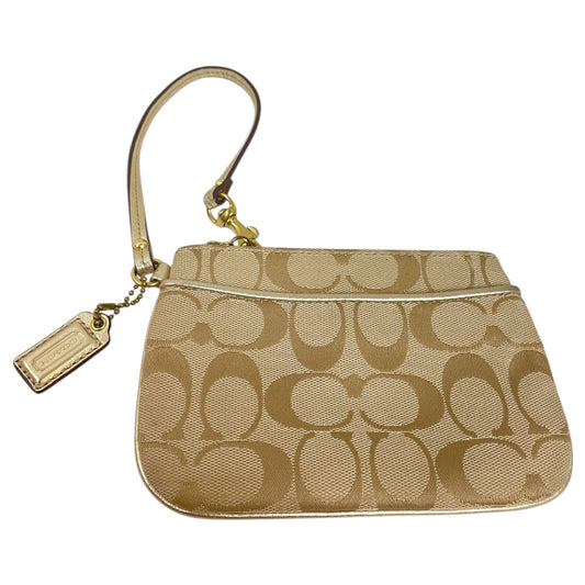 Wristlet Designer By Coach In Tan, Size:Small