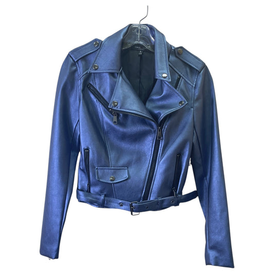 Jacket Moto By Romeo And Juliet In Blue, Size:S