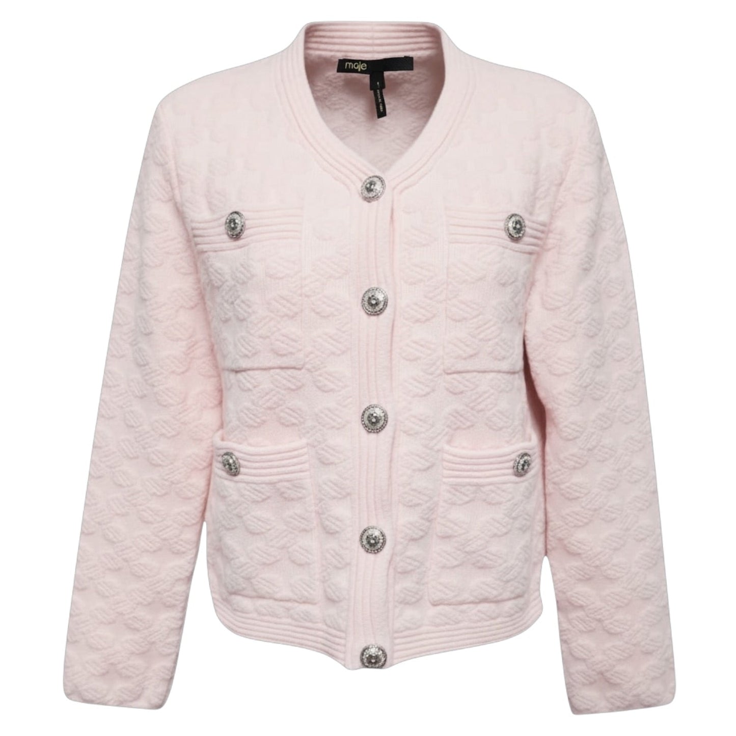 Madere Textured Cardigan
By Maje In Pink, Size: S
