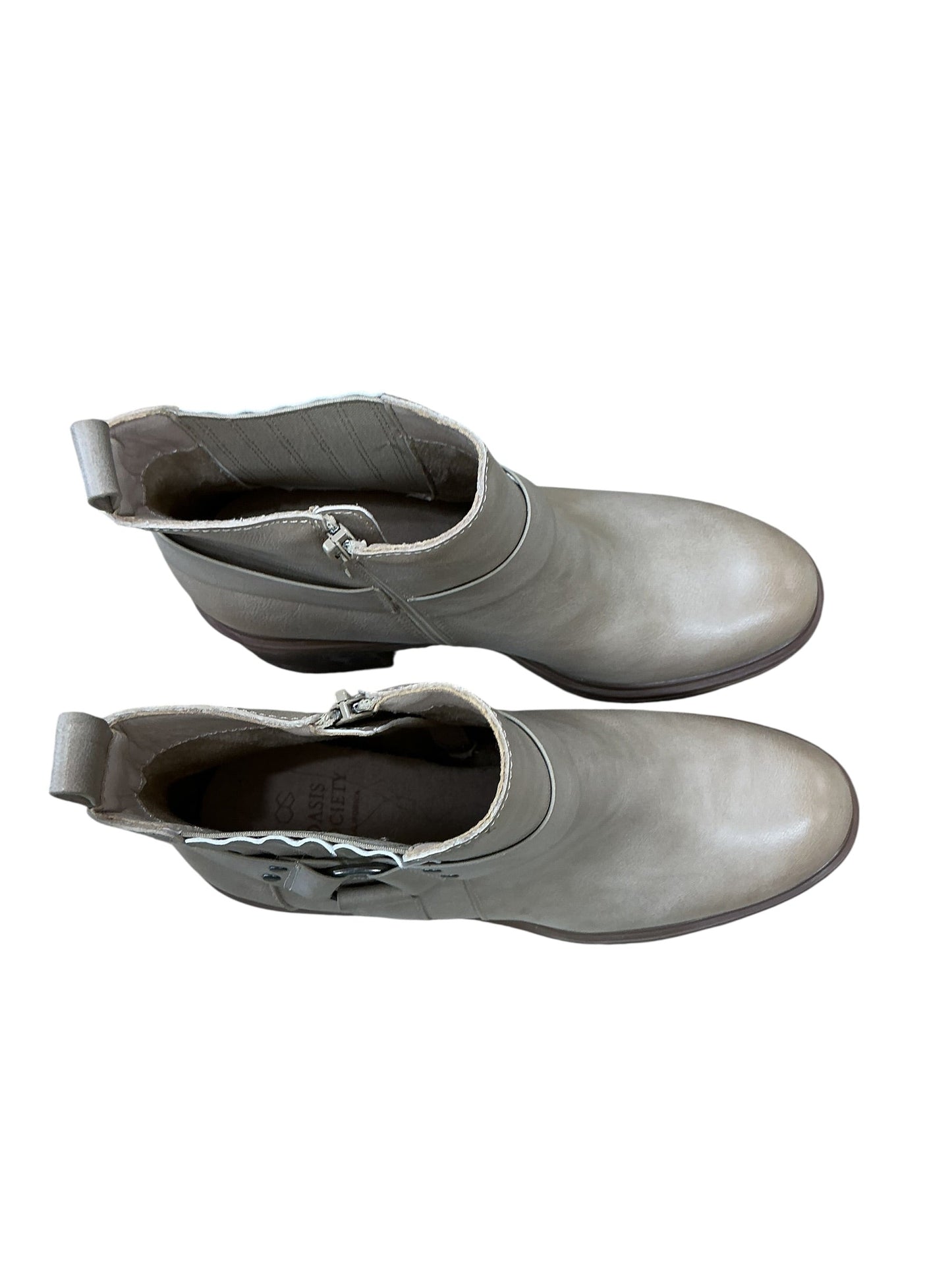 Boots Ankle Heels By Oasis Society In Tan, Size:7.5