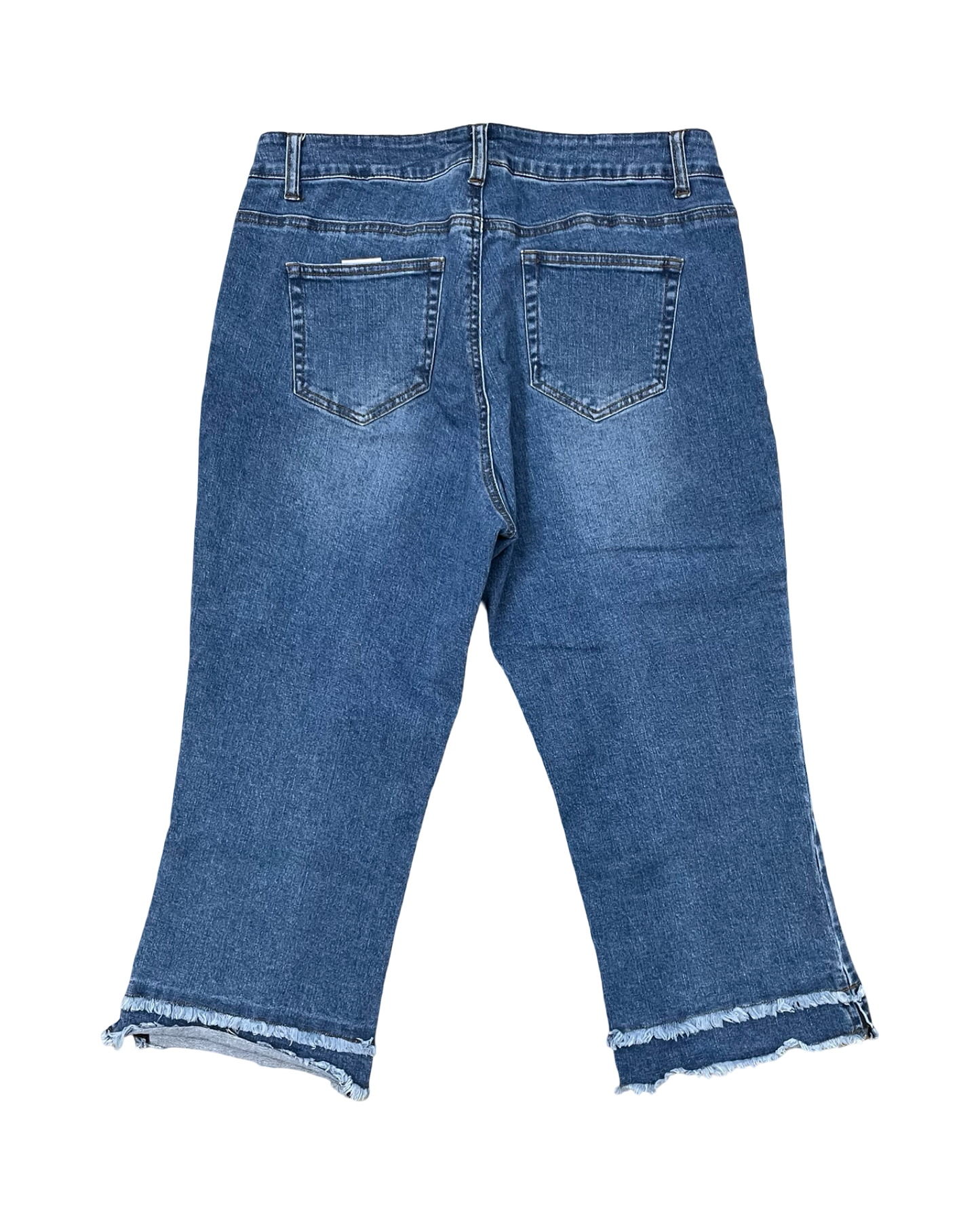 Jeans Cropped By Multiples In Blue Denim, Size:10P