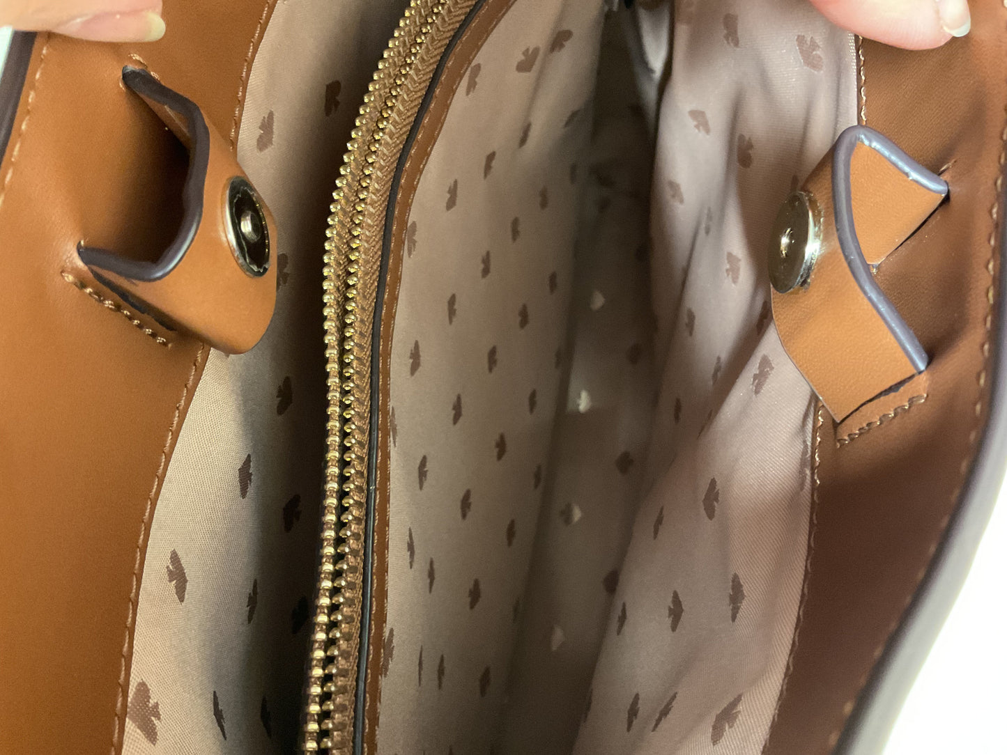 Handbag Designer By Kate Spade In Brown, Size:Medium