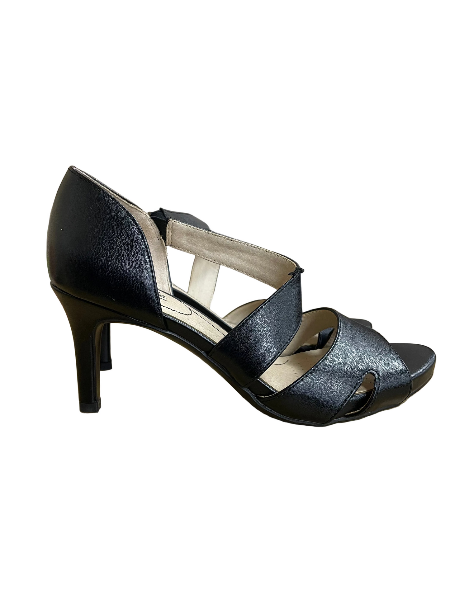 Sandals Heels Stiletto By Life Stride In Black, Size:9