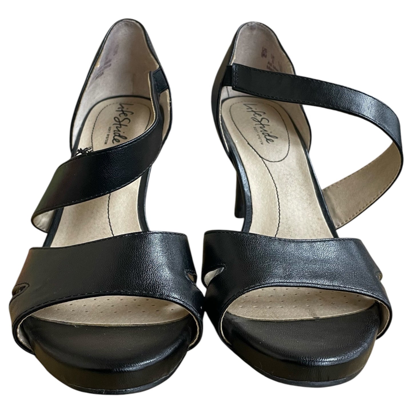 Sandals Heels Stiletto By Life Stride In Black, Size:9