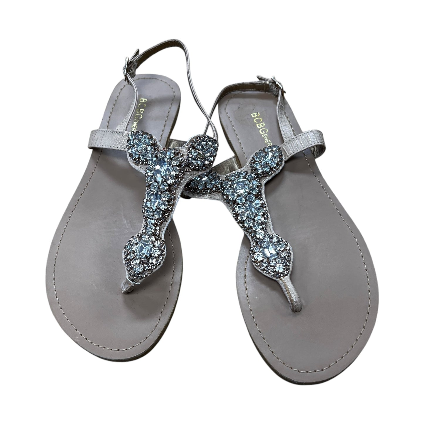 Sandals Flats By Bcbg In Brown, Size:6.5