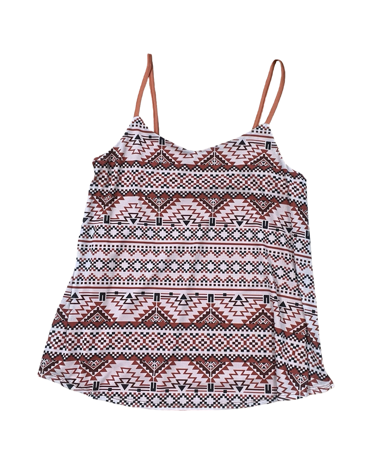 Top Sleeveless By Lularoe In Brown & Tan, Size:M