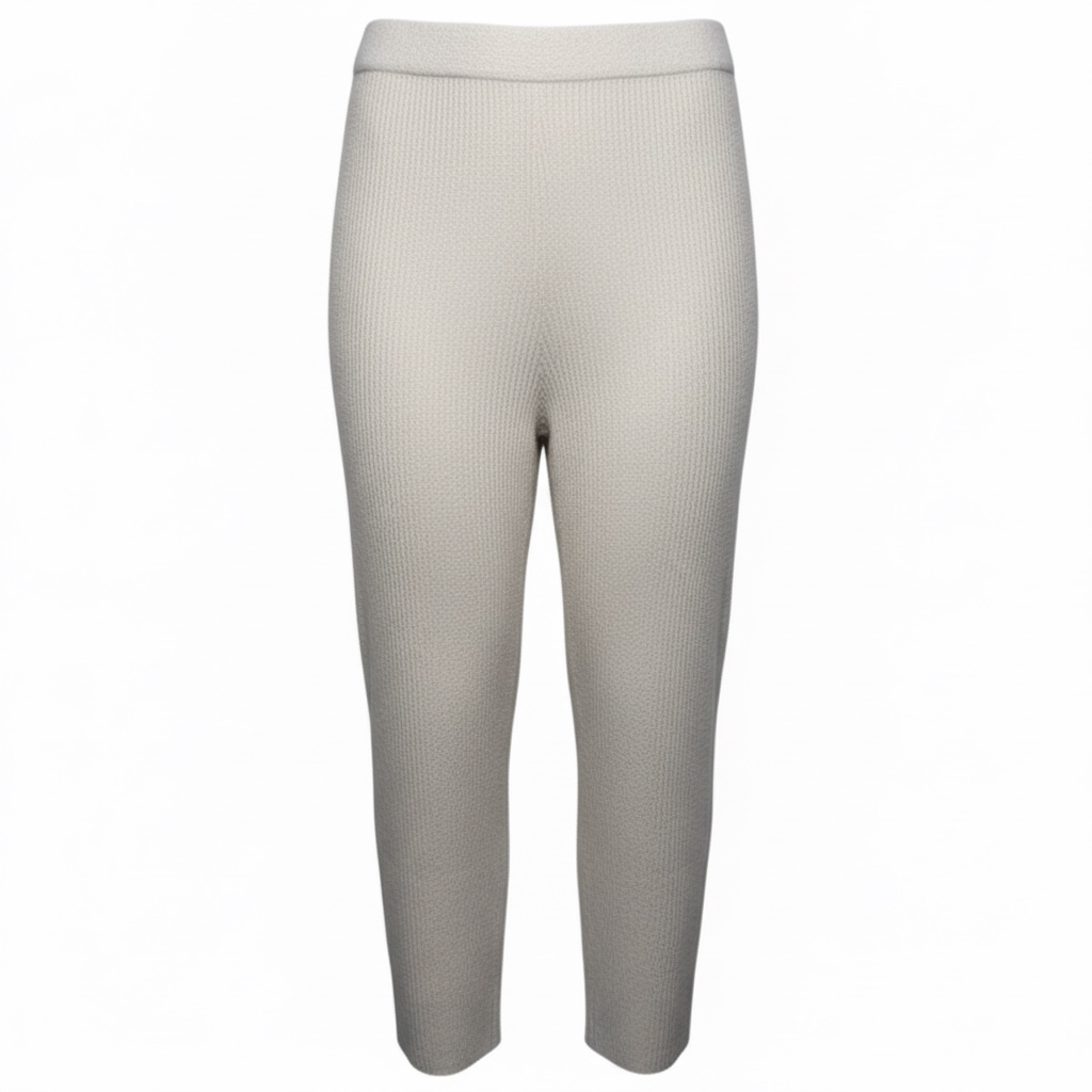 Cozy Chic Ultra Lite Ribbed Cropped Pants By Barefoot Dreams In Sand Dune, Size: 2X